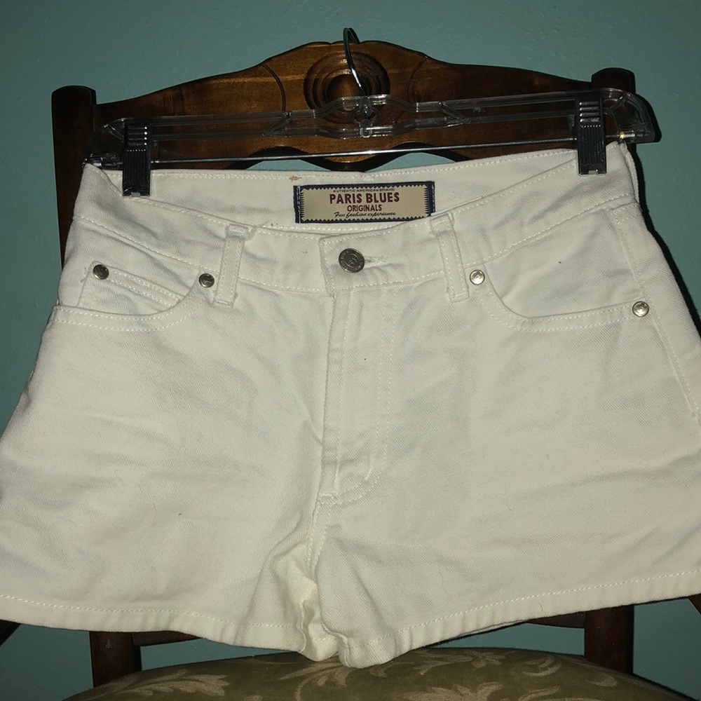 Paris Blues Originals white jean shorts